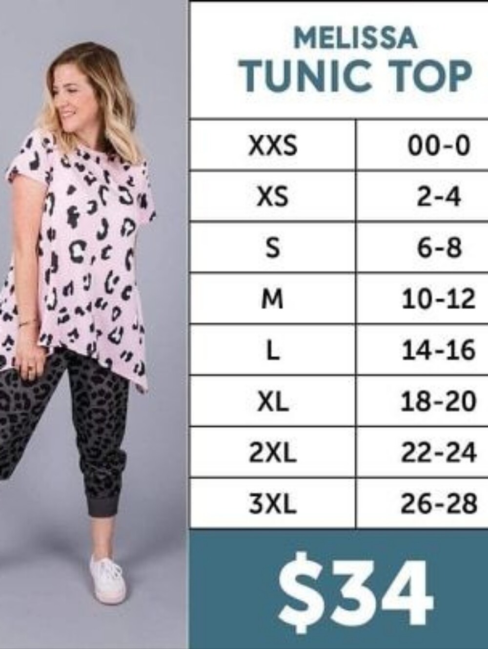 LuLaRoe Melissa Tunic Top- Size Medium
